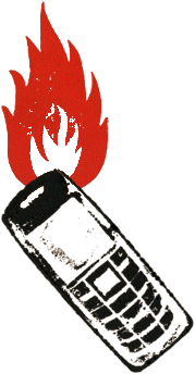 un móvil quemandose